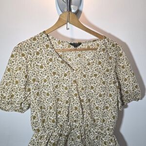 Banana Republic Flora Print Cotton Top - Size L